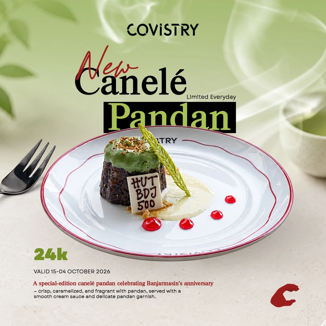 Merayakan HUT Banjarmasin ke-500 dengan Spesial Canelé Pandan